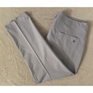 Public Rec Mens 5 Pocket Stretch Performance Tapered Pants Size 38 Golf Grey